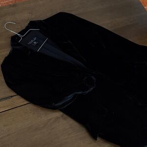 Rachel Zoe Luxe Black Velvet Jacket